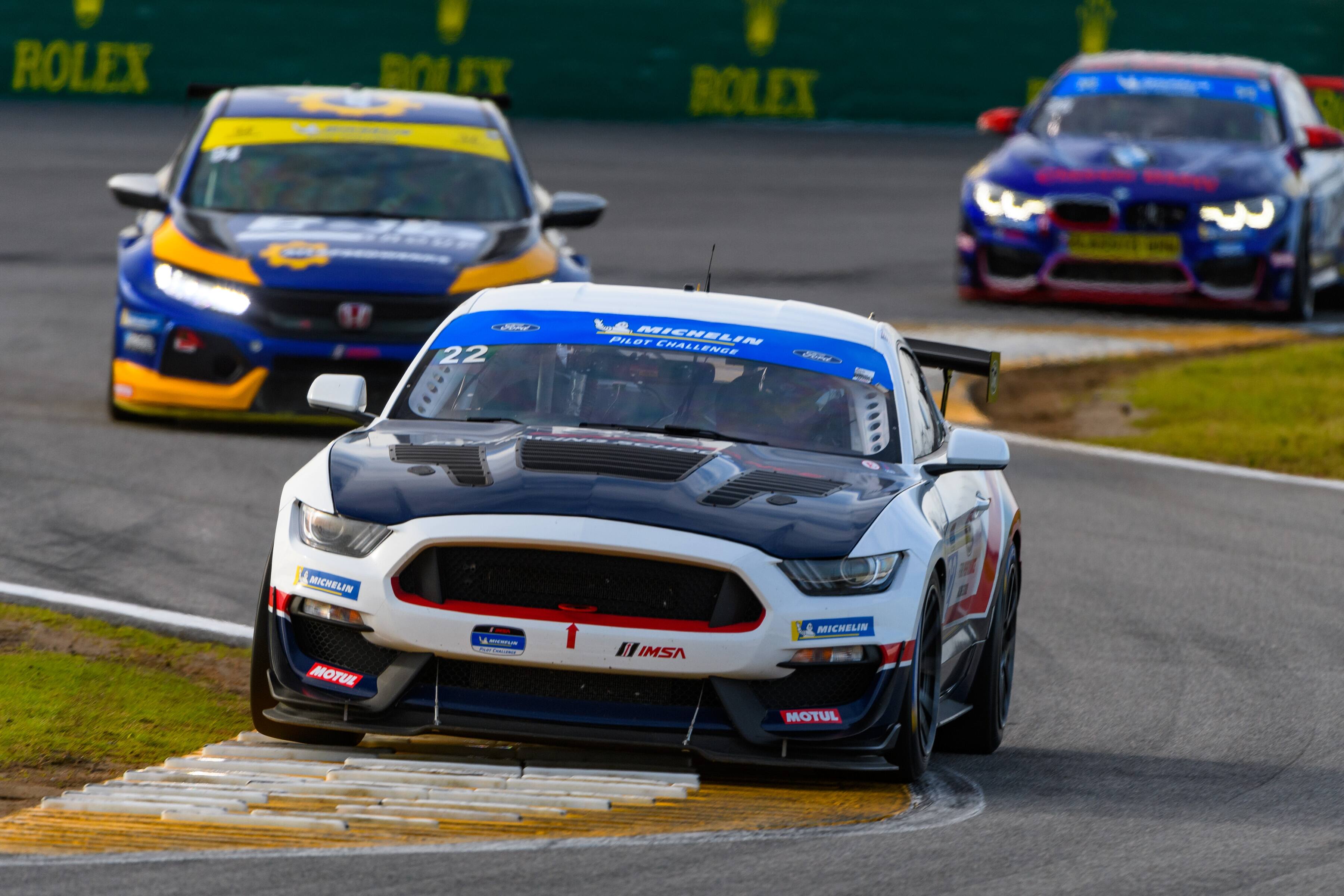 A top-10 finish seemed possible until driveline issues put the No. 22 Mustang several laps down. A top-10 finish seemed possible until driveline issues put the No. 22 Mustang several laps down.